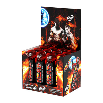 6PAK Nutrition Heat Shot 80 ml grejpfrut-limonka (x12)