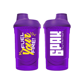 6PAK Nutrition Shaker Fuel Your Fire 600 ml fioletowy