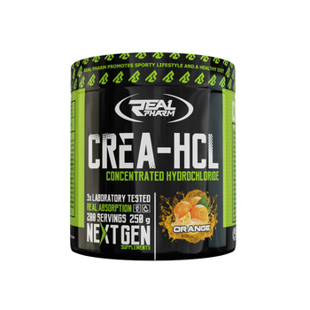 Real Pharm Crea-HCL 250 g pomarańcza