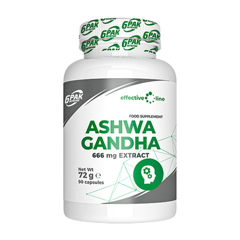 6PAK Nutrition Effective Line Ashwagandha 90 kapsułek